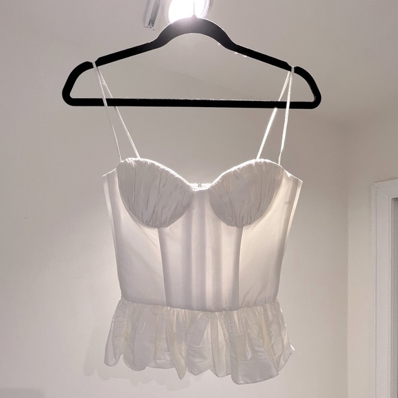 ROZIE CORSETS - peplum-hem gathered top - Picture 1 of 6